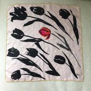 Dior Floral Silk Scarf